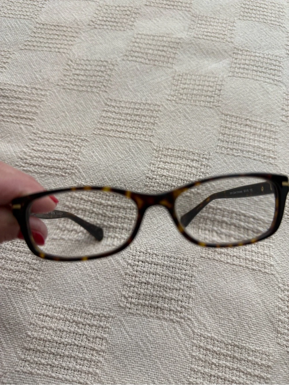 Coach HC6054 Elise Tortoise Prescription Eyeglass Frames 52-16-135w/ Cloth